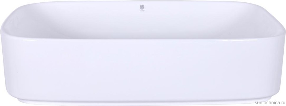 Тумба с раковиной Orange Line 80 подвесная, 2 ящика, матовый графит с раковиной B07-600W