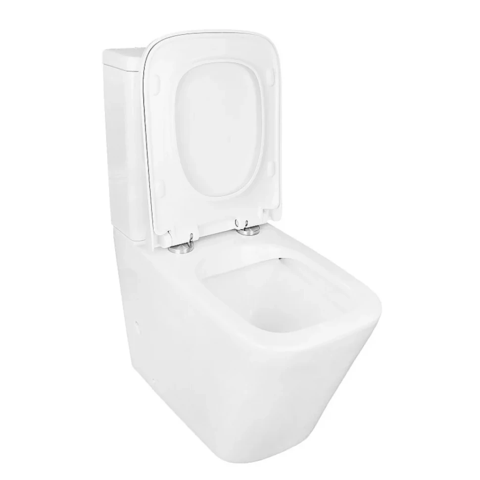 Унитаз-компакт напольный AZARIO Quadro AZ-2175-1 с микролифтом, безободковый