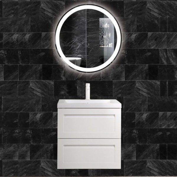 Мебель для ванной комнаты Art&Max Platino 60 подвесная, белый глянец, под раковину AM7117-60