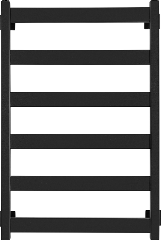 Полотенцесушитель водяной Secado Комано 1 85x55 см, матовый черный, лесенка