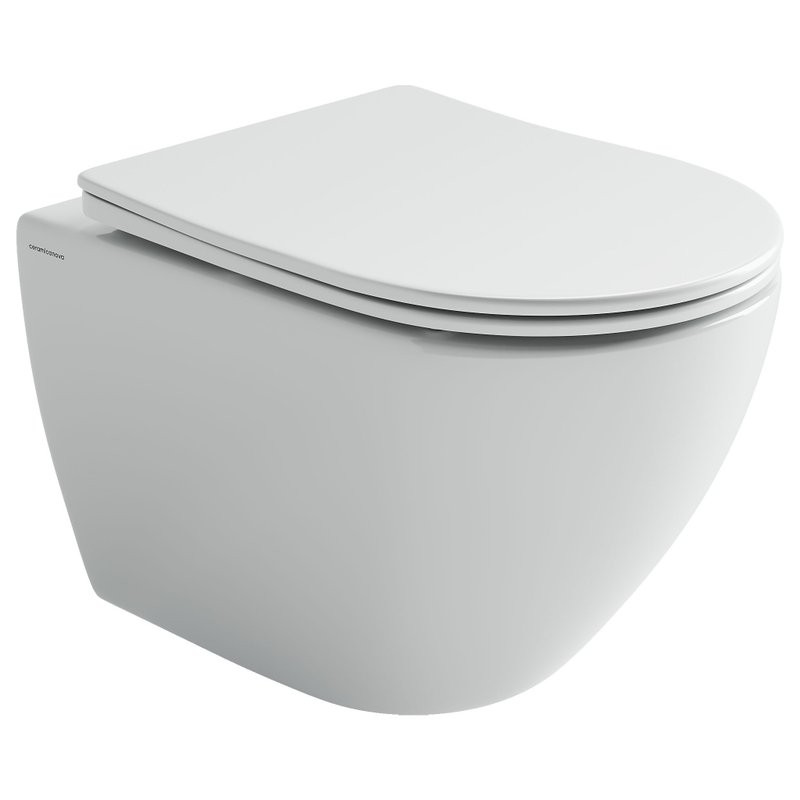 Подвесной унитаз Ceramicanova Mia Торнадо, сиденье микролифт, белый, CN1805T