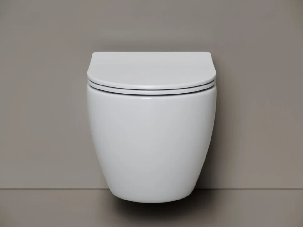 Подвесной унитаз Ceramicanova Mia Торнадо, сиденье микролифт, белый, CN1805T