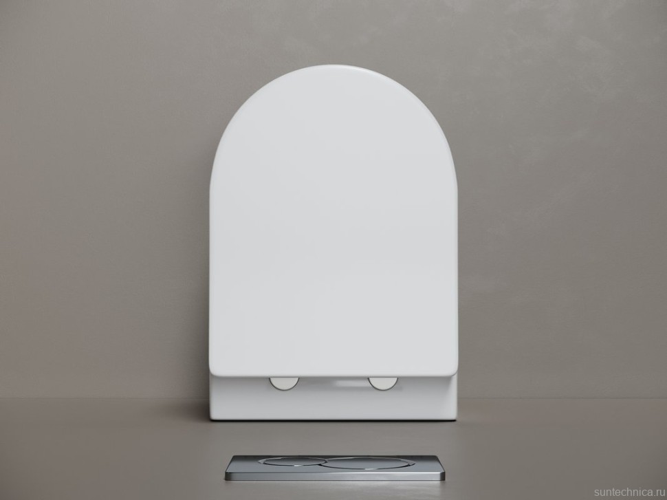 Подвесной унитаз Ceramicanova Mia Торнадо, сиденье микролифт, белый, CN1805T