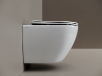 Подвесной унитаз Ceramicanova Mia Торнадо, сиденье микролифт, белый, CN1805T