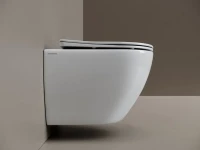 Подвесной унитаз Ceramicanova Mia Торнадо, сиденье микролифт, белый, CN1805T