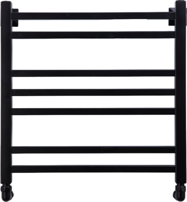 Полотенцесушитель водяной Comfysan Pioli-K W-6 60х50 60x55 см, матовый черный, лесенка