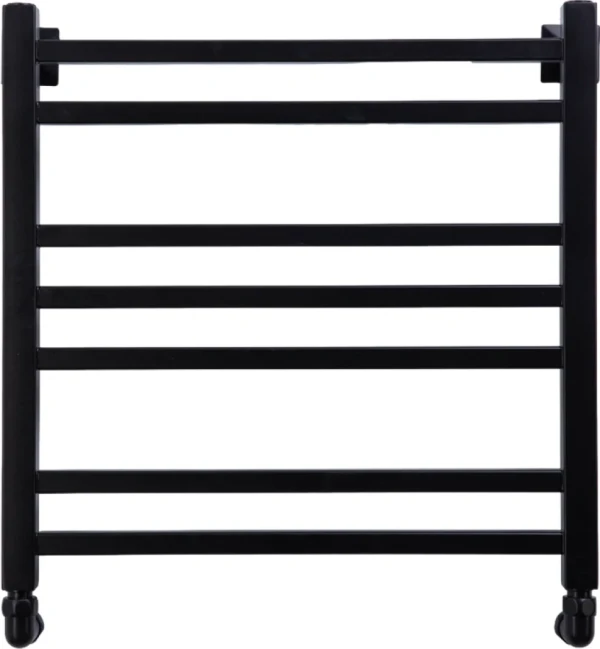 Полотенцесушитель водяной Comfysan Pioli-K W-6 60х50 60x55 см, матовый черный, лесенка