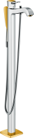 Напольный смеситель для ванны с душем Hansgrohe Metropol Classic 31445090 хром - золото