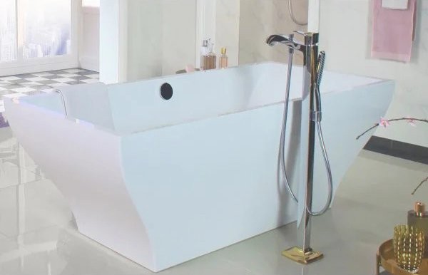 Напольный смеситель для ванны с душем Hansgrohe Metropol Classic 31445090 хром - золото