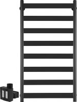 Полотенцесушитель электрический Secado Комано 2 , 105x55 см, скрытое подключение слева, матовый черный, лесенка