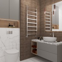 Полотенцесушитель водяной Grota Soffi 120x53, нержавеющая сталь