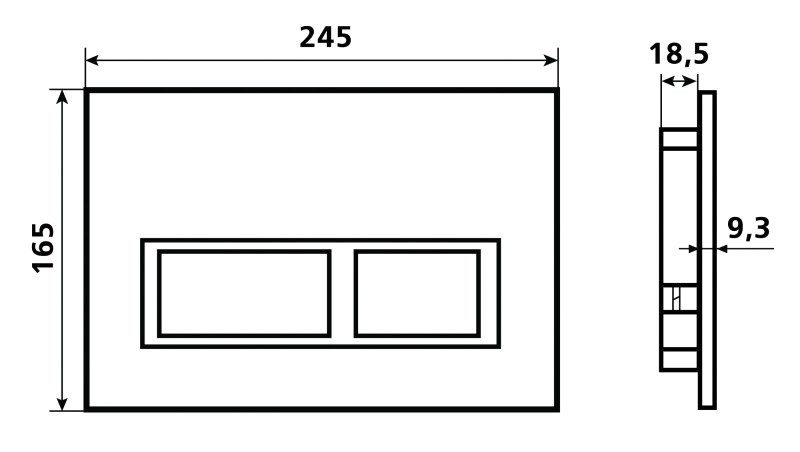 Комплект 3 в 1 Унитаз подвесной Esbano Azalea ESUPAZALGM + Инсталляция Fram + Кнопка ESINPRK12MC цвет матовый хром