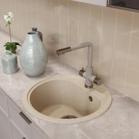 Мойка кухонная Mixline ML-GM10 бежевая