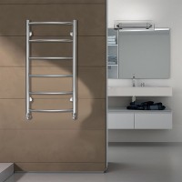 Полотенцесушитель Azario VERONA 400/800 водяной 6 пер. (1"-1/2" Полированный)
