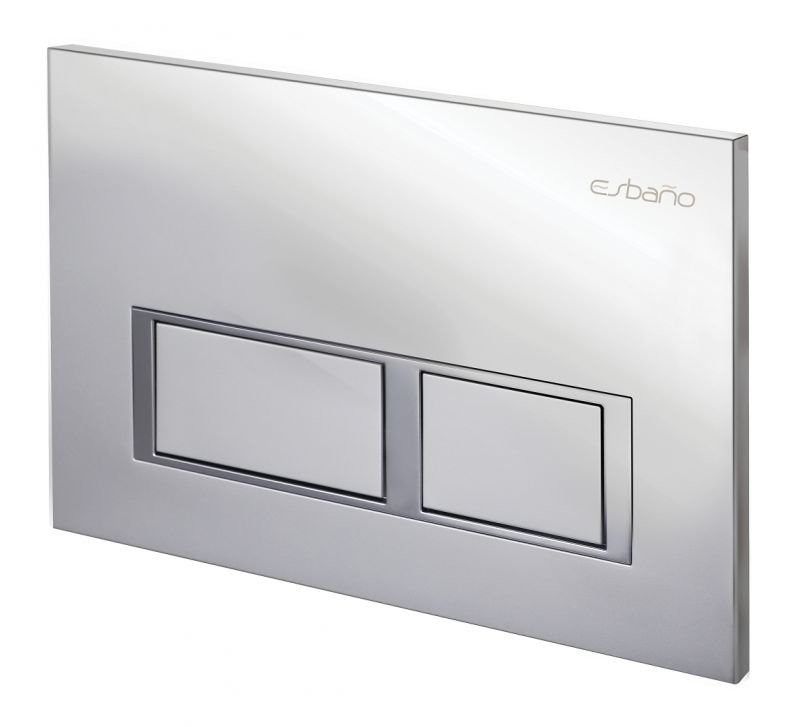 Комплект 3 в 1 Унитаз подвесной Esbano ESUPGARABM + Инсталляция Fram + Кнопка ESINPRK12SC цвет глянцевый хром