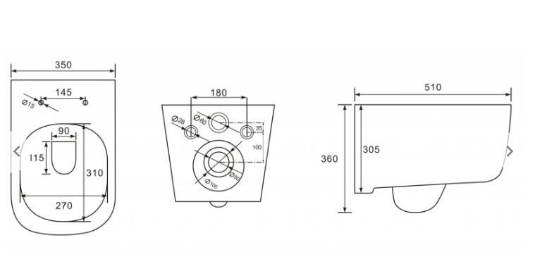 Комплект 3 в 1 Унитаз подвесной Esbano ESUPGARABM + Инсталляция Fram + Кнопка ESINPRK12SC цвет глянцевый хром