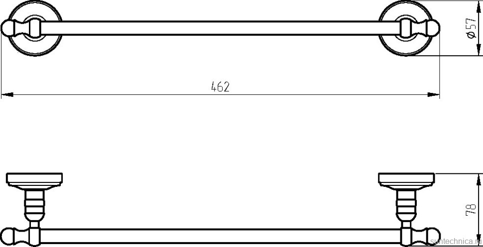 Полотенцедержатель Migliore Mirella 17182 бронза