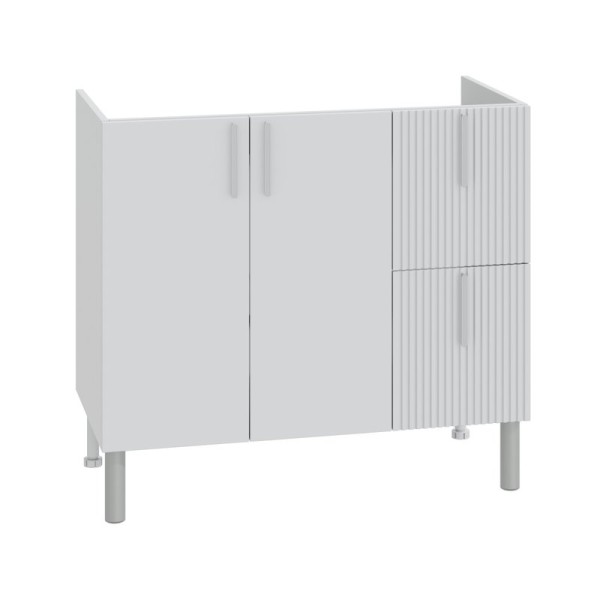 Тумба под раковину СаНта Вега 90 напольная, белая