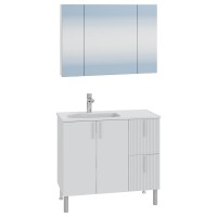 Тумба под раковину СаНта Вега 90 напольная, белая