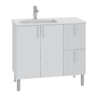 Тумба под раковину СаНта Вега 90 напольная, белая