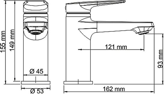 Смеситель для раковины Wasserkraft Wiese 8403