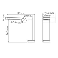 Смеситель для раковины Wasserkraft Alme 1510 хром Смеситель для раковины Wasserkraft Alme 1510 хром