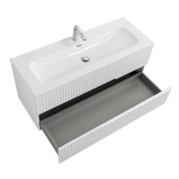 Тумба с раковиной Cezares Duet 120 bianco lucido, раковина Cezares CZR-8073-120