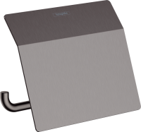 Держатель туалетной бумаги Hansgrohe AddStoris 41753340 шлифованный черный хром