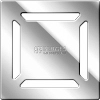 Душевой трап Berges Platz Norma 091158, 10x10 см, хром