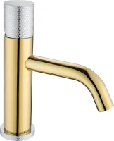 Смеситель для раковины Boheme Stick 121-CRG.2 chrome touch gold