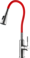 Смеситель для кухни Lemark Expert LM5082S-Red с гибким изливом