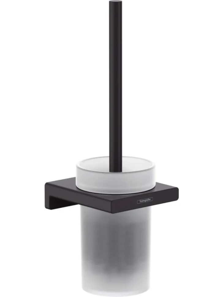 Набор Ершик Hansgrohe AddStoris 41752670 матовый черный + Держатель 41771670 матовый черный