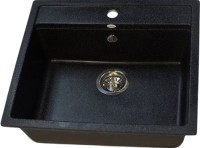 Мойка кухонная Ulgran U-104 308 черная + дозатор U-01 ультра-черный Мойка кухонная Ulgran U-104 308 черная + дозатор U-01 ультра-черный