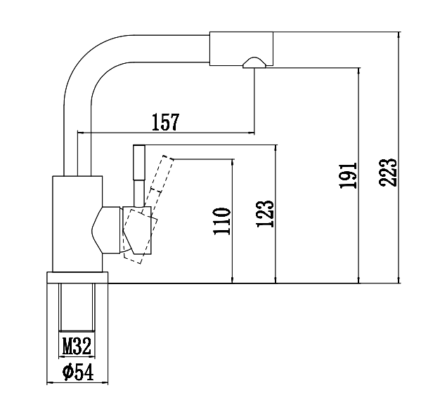 Смеситель для кухни Fmark FS26029 сатин