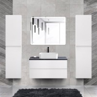 Мебель для ванной комнаты Cezares Molveno 46 100 bianco ghiaccio, со столешницей
