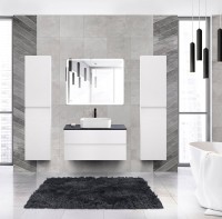 Мебель для ванной комнаты Cezares Molveno 46 100 bianco ghiaccio, со столешницей