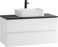 Мебель для ванной комнаты Cezares Molveno 46 100 bianco ghiaccio, со столешницей