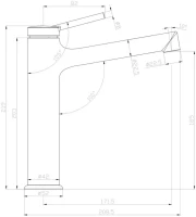 Смеситель для раковины Lemark Minima LM3837C Смеситель для раковины Lemark Minima LM3837C