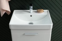 Тумба под раковину Aquanet Ирис new 70 подвесная, 1 ящик, 2 дверцы
