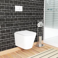 Унитаз подвесной Bauedge Stil BS0002 безободковый, с микролифтом, белый