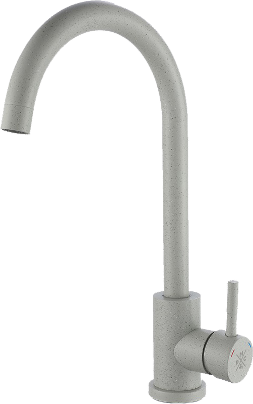 Комплект Мойка GranFest Quarz Z 15 серая + Смеситель РМС Sus124gy SUS124GY-017F серый