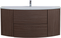 Тумба с раковиной Cezares Eden 120 rovere scuro soft, раковина 82368