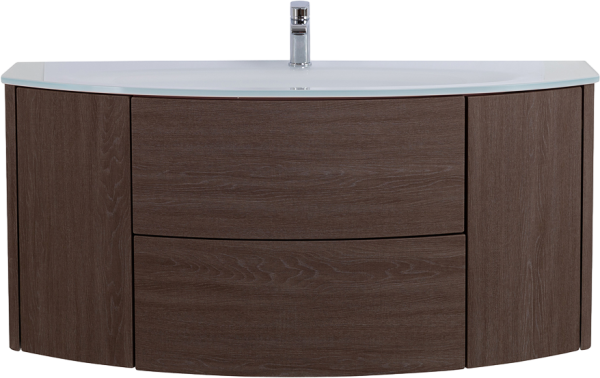 Тумба с раковиной Cezares Eden 120 rovere scuro soft, раковина 82368