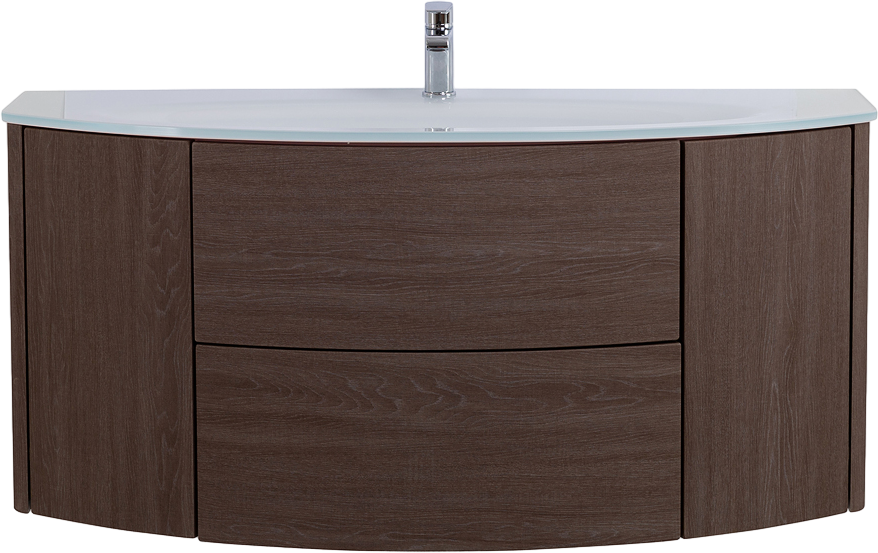 Тумба с раковиной Cezares Eden 120 rovere scuro soft, раковина 82368