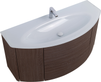 Тумба с раковиной Cezares Eden 120 rovere scuro soft, раковина 82368