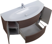 Тумба с раковиной Cezares Eden 120 rovere scuro soft, раковина 82368