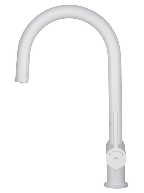 Смеситель для кухни Wonzon & Woghand WW-3211-MW белый матовый