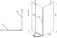 Душевой уголок Triton Йота -Блэк Щ0000054032 90х90 Душевой уголок Triton Йота -Блэк Щ0000054032 90х90