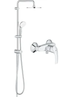 Душевая стойка Grohe Eurosmart New 124410 со смесителем, хром