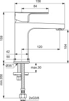 Смеситель для раковины Ideal Standard Cerafine D BC553AA